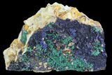 Malachite with Azurite Specimen - Morocco #90231-1